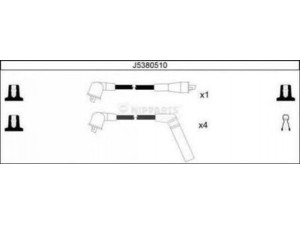 NIPPARTS J5380510 uždegimo laido komplektas 
 Kibirkšties / kaitinamasis uždegimas -> Uždegimo laidai/jungtys
MD102133, MD102141, 27501-32C00
