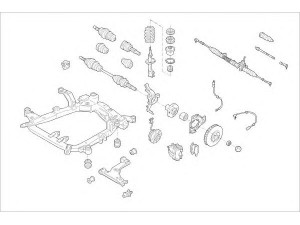 DELPHI OPEL-17246-F rato pakaba 
 Ašies montavimas/vairavimo mechanizmas/ratai -> Prekių paieška pagal schemą