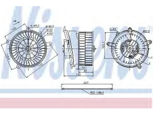 NISSENS 87152 vidaus pūtiklis 
 Šildymas / vėdinimas -> Orpūtė/dalys
2028209342, A2028209342