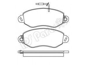 IPS Parts IBD-1110 stabdžių trinkelių rinkinys, diskinis stabdys
41060-9X226, 41060-9X525