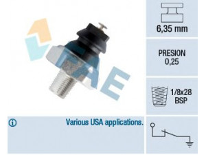FAE 12905 alyvos slėgio jungiklis