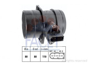 FACET 10.1223 oro masės jutiklis 
 Elektros įranga -> Jutikliai
1 112 131, YM21-12B529-BA, 071 906 461 B