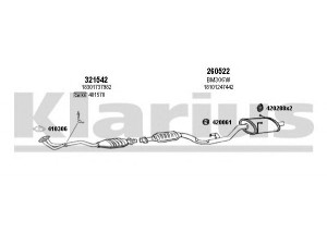 KLARIUS 060223E išmetimo sistema 
 Išmetimo sistema -> Išmetimo sistema, visa