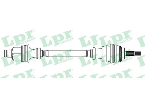 LPR DS52438 kardaninis velenas 
 Ratų pavara -> Kardaninis velenas
8200257767, 8200257767
