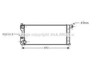AVA QUALITY COOLING FT2074 radiatorius, variklio aušinimas 
 Aušinimo sistema -> Radiatorius/alyvos aušintuvas -> Radiatorius/dalys
46551216, 7567061, 7567061, 7567061
