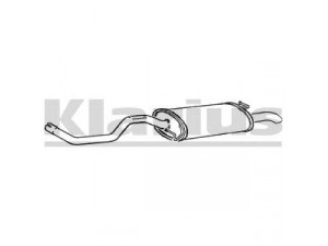 KLARIUS 240578 galinis duslintuvas 
 Išmetimo sistema -> Duslintuvas
6K6253609AH, 6K6253609M, 6K6253609P