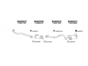 VENEPORTE 550274 išmetimo sistema 
 Išmetimo sistema -> Išmetimo sistema, visa