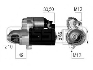 MESSMER 220605 starteris 
 Elektros įranga -> Starterio sistema -> Starteris
06E 911 023 B, 06E 911 023 BX, 06E 911 023 C