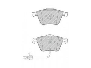FERODO FDB1827 stabdžių trinkelių rinkinys, diskinis stabdys 
 Techninės priežiūros dalys -> Papildomas remontas
