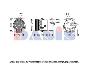AKS DASIS 851052N kompresorius, oro kondicionierius 
 Oro kondicionavimas -> Kompresorius/dalys
46525369, 55192057