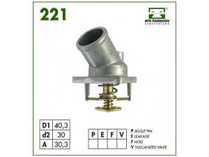 MTE-THOMSON 221.92 termostatas, aušinimo skystis 
 Aušinimo sistema -> Termostatas/tarpiklis -> Thermostat
1338050, 1338054, 1338057, 1338063
