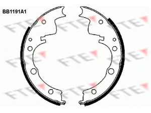 FTE BB1191A1 stabdžių trinkelių komplektas 
 Techninės priežiūros dalys -> Papildomas remontas
1906042, 1906172, 1906350, 7981354