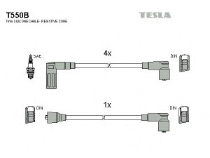TESLA T550B uždegimo laido komplektas 
 Kibirkšties / kaitinamasis uždegimas -> Uždegimo laidai/jungtys