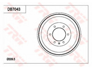 TRW DB7043 stabdžių būgnas 
 Stabdžių sistema -> Būgninis stabdys -> Stabdžių būgnas
8980303850