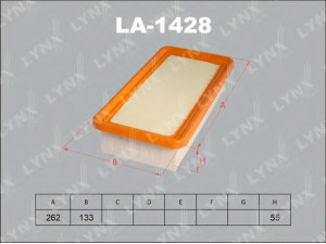 LYNXauto LA-1428 oro filtras 
 Filtrai -> Oro filtras
28113-1G000, 28113-1G000