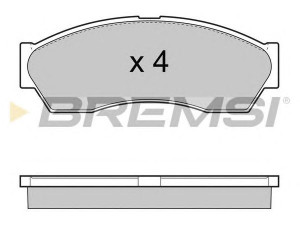 BREMSI BP3434 stabdžių trinkelių rinkinys, diskinis stabdys 
 Techninės priežiūros dalys -> Papildomas remontas
277942100114, 277942100134, 277942100114