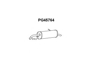 VENEPORTE PG45764 galinis duslintuvas 
 Išmetimo sistema -> Duslintuvas
173079, 173087, 1730T4