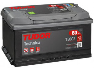 TUDOR TB802 starterio akumuliatorius; starterio akumuliatorius 
 Elektros įranga -> Akumuliatorius
61 21 2 158 123