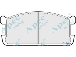 APEC braking PAD366 stabdžių trinkelių rinkinys, diskinis stabdys 
 Techninės priežiūros dalys -> Papildomas remontas
MB134815, MB151323, MB151324, MB193216
