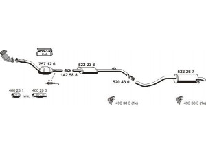 ERNST 100485 išmetimo sistema 
 Išmetimo sistema -> Išmetimo sistema, visa