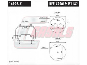 CASALS B1182 dėklas, pneumatinė pakaba 
 Pakaba -> Pneumatinė pakaba
1362143, 1386198