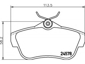 HELLA 8DB 355 013-421 stabdžių trinkelių rinkinys, diskinis stabdys 
 Techninės priežiūros dalys -> Papildomas remontas
425367, 425368, 425497, 4253,68