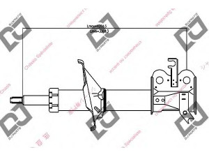 DJ PARTS DS1348GS amortizatorius 
 Pakaba -> Amortizatorius
4852087752, 4852087755, 4852087757