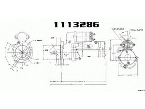 DELCO REMY 1113286 starteris 
 Elektros įranga -> Starterio sistema -> Starteris
110536, 1163669, 1164994, 117 0051