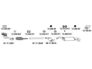 EBERSPÄCHER 12_297 išmetimo sistema 
 Išmetimo sistema -> Išmetimo sistema, visa