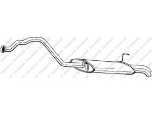 BOSAL 283-019 galinis duslintuvas 
 Išmetimo sistema -> Duslintuvas
8A0 253 609 AG, 8A0 253 609 AH