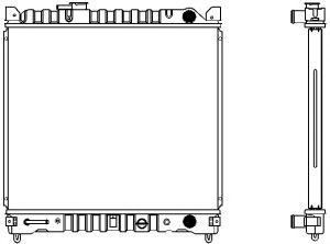 SAKURA  Automotive 1431-0215 radiatorius, variklio aušinimas