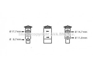 AVA QUALITY COOLING PE1350 išsiplėtimo vožtuvas, oro kondicionavimas 
 Oro kondicionavimas -> Vožtuvai
6461G5, 6461G5