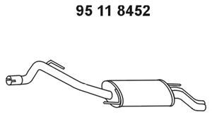 EBERSPÄCHER 95 11 8452 galinis duslintuvas 
 Išmetimo sistema -> Duslintuvas
074.253.609 BA
