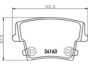 HELLA 8DB 355 011-881 stabdžių trinkelių rinkinys, diskinis stabdys 
 Techninės priežiūros dalys -> Papildomas remontas
05139191AA, 05142561AA, 05142566AA