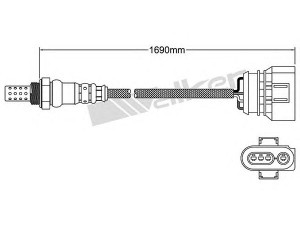 WALKER PRODUCTS 250-24414 lambda jutiklis 
 Išmetimo sistema -> Jutiklis/zondas
058 906 265, 077 906 265 K, 077 906 265 L