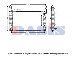 AKS DASIS 150077N radiatorius, variklio aušinimas 
 Aušinimo sistema -> Radiatorius/alyvos aušintuvas -> Radiatorius/dalys