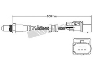 WALKER PRODUCTS 250-25007 lambda jutiklis 
 Variklis -> Variklio elektra
047 906 262, 06A906262BF, 06C906265H