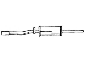 AKS DASIS SG12444 vidurinis duslintuvas 
 Išmetimo sistema -> Duslintuvas
7689125