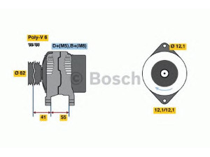 BOSCH 0 986 047 771 kintamosios srovės generatorius 
 Elektros įranga -> Kint. sr. generatorius/dalys -> Kintamosios srovės generatorius
46404424