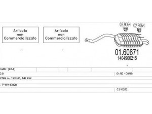MTS C210252004371 išmetimo sistema 
 Išmetimo sistema -> Išmetimo sistema, visa
