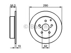 BOSCH 0 204 173 007 stabdžių diskas