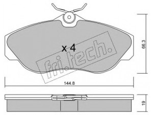 fri.tech. 359.0 stabdžių trinkelių rinkinys, diskinis stabdys 
 Techninės priežiūros dalys -> Papildomas remontas
SFP000210, SFP100460, SFP100480