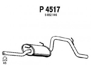 FENNO P4517 galinis duslintuvas 
 Išmetimo sistema -> Duslintuvas
5852146