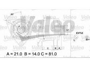 VALEO 437176 kintamosios srovės generatorius 
 Elektros įranga -> Kint. sr. generatorius/dalys -> Kintamosios srovės generatorius
038903018F, 038903018FX, 06B903016F