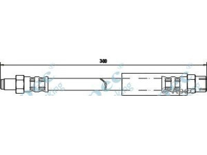 APEC braking HOS3190 stabdžių žarnelė 
 Stabdžių sistema -> Stabdžių žarnelės
GBH184, GBH246