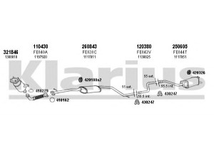 KLARIUS 361625E išmetimo sistema 
 Išmetimo sistema -> Išmetimo sistema, visa