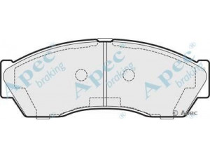 APEC braking PAD1478 stabdžių trinkelių rinkinys, diskinis stabdys 
 Techninės priežiūros dalys -> Papildomas remontas
277942100114, 277942100134