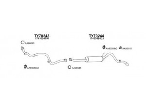 VENEPORTE 700037 išmetimo sistema 
 Išmetimo sistema -> Išmetimo sistema, visa