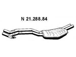 EBERSPÄCHER 21.288.84 galinis duslintuvas 
 Išmetimo sistema -> Duslintuvas
18 12 1 719 428