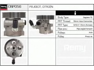 DELCO REMY DSP056 hidraulinis siurblys, vairo sistema 
 Vairavimas -> Vairo pavara/siurblys
9631923480
